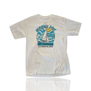 Vintage St. Thomas USVI Graphic T-Shirt Men's M Multicolor 90s Island Life